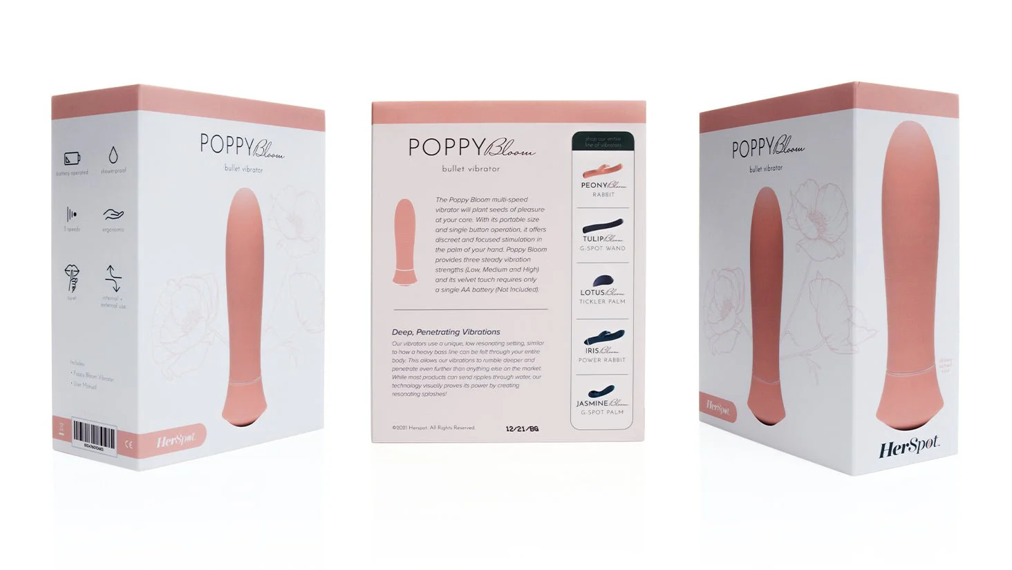Poppy Bloom Bullet Vibrator - Image 8